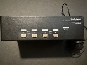 Startech SV431DDVDUA 4 Port DVI VGA KVM Switch w/ Audio & USB Hub