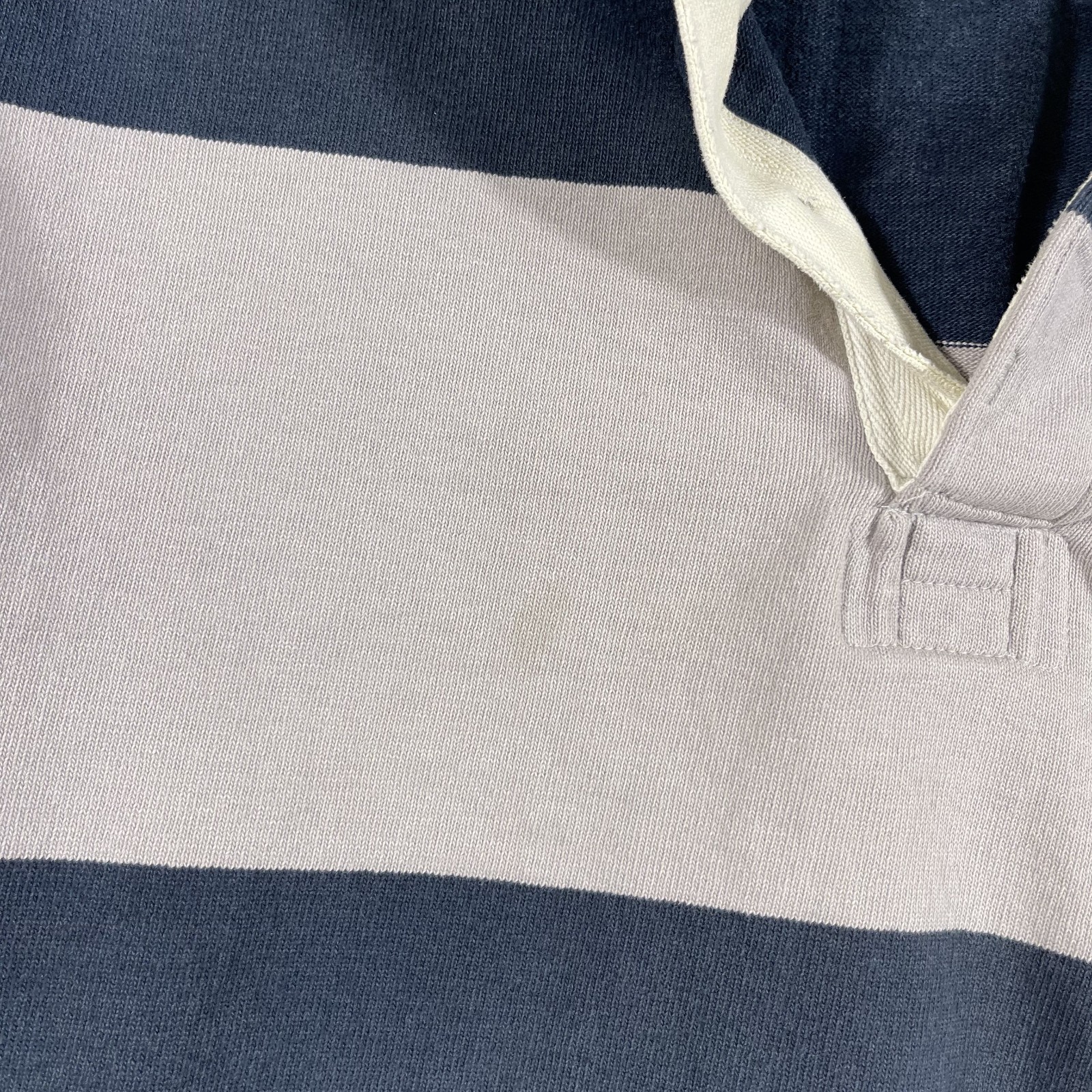 Vintage New Zealand Rugby Shirt Mens Large Striped Long Sleeve Hooded All Blacks