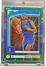 2024-25 Panini Donruss - Rated Rookie Melvin Ajinca #238 Holo Green Laser (RC)