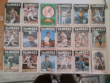 NY Yankees 29-baseball card 1986 Topps + Sticker