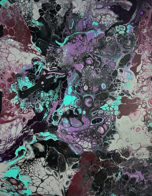 Original BIld Gemälde ACRYL auf LEINWAND abstrakt UNIKAT 50 x 40 cm