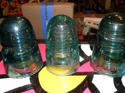 E.C. & M. CO Insulator, Hemingray PATENTED OCT 8 1907 Telegraph, Hemingray No 21