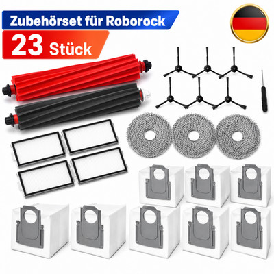 Hauptbürste Seitenbürsten 23 Stück Zubehörset für Roborock Qrevo Master DE DHL