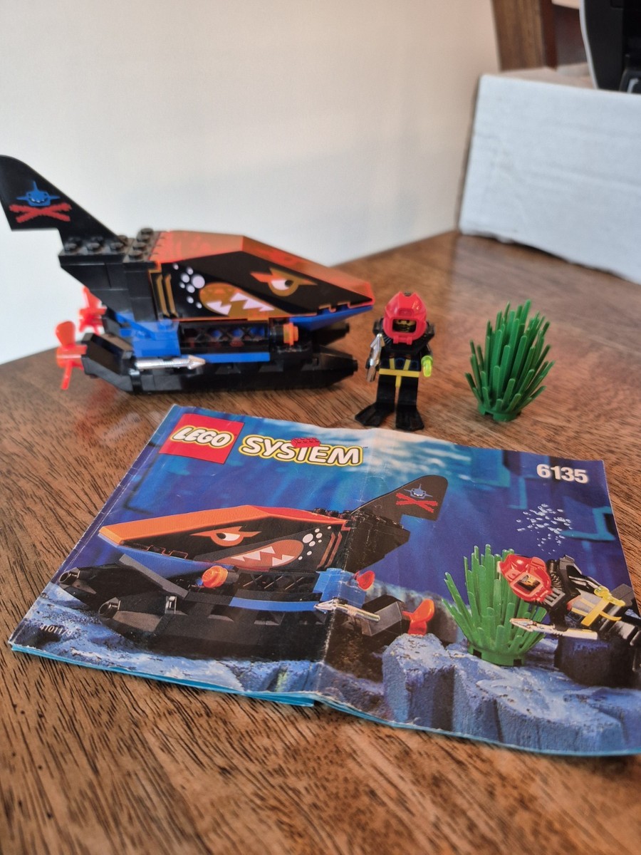 LEGO 6135 AQUAZONE SPY SHARK 100% COMPLETE W/INSTRUCTIONS 1996