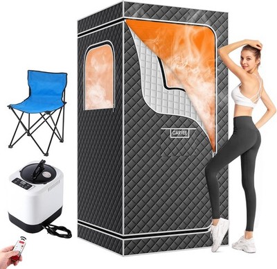 Home Portable Sauna Tent 1500W 4L Steam Heater 9 Levels 99 Min Adjustable Timer