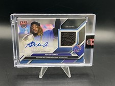 Ashton Jeanty Encased 2024 Bowman U Now #53A Game Used Ball Relic Auto /49 SSP