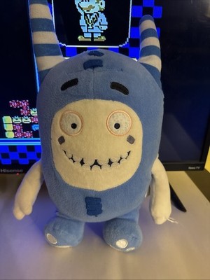 2020 One Animation ODDBODS Cartoon Stuffed Plush Toy Blue POGO Buttons 12.5''