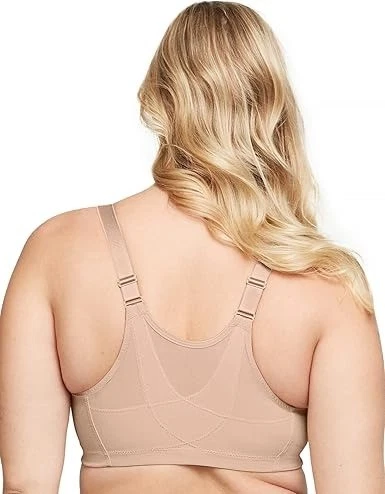 Sujetador trasero GLAMORISE Café MagicLift cierre frontal postura, EE. UU. 44J, UK 44GG, NUEVO SIN ETIQUETAS Foto 3 de 4