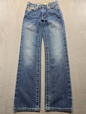 Ariat B5 Charger Dakota Boys Jeans Size 16 Slim Straight Leg Blue Denim 10018347