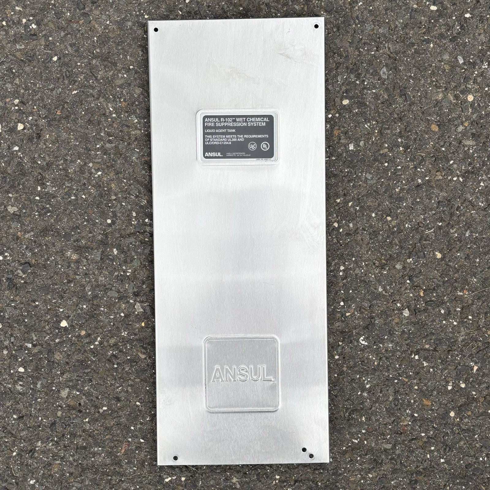 Ansul R-102 Fire Suppression Tank Enclosure Replacement Cover ONLY