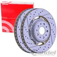 2X Brembo Bremsscheiben 360Mm InnenbelÜFtet Vorne Passend FÜR Maserati Gran