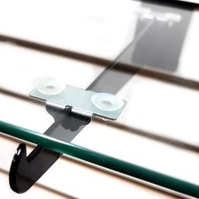 Center Shelf Rest Clip & Rubber Cushion for Brackets to Hang 50 Pack, Grey 