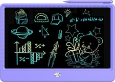 FLUESTON LCD Writing Tablet Doodle Board 12" Electronic Drawing Pad Purple