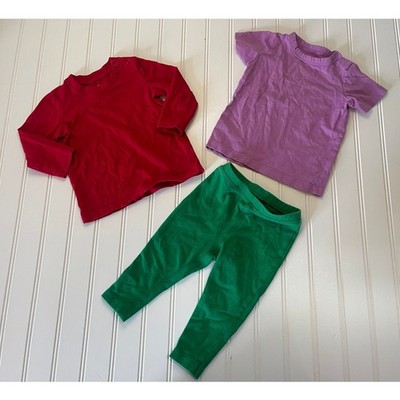 Primary Clothing 3 Piece Bundle Mix Match Tops Pants Baby Girls 6/12 Months