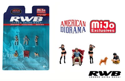 1/64 American Diorama Figures RWB Legend Akira Nakai Set AD-2407 MJ