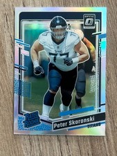 2023 Donruss Optic #296 Peter Skoronksi Silver Holo Prizm Tennesse Titans