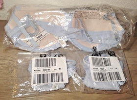 Victoria's Secret  Lightly Lined Balconette Icy Blue Bra and Panty Set  38C