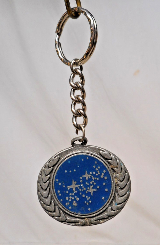 Keychain Star Trek Next Generation "Starfleet Insignia" Pewter 1994 Rawcliffe