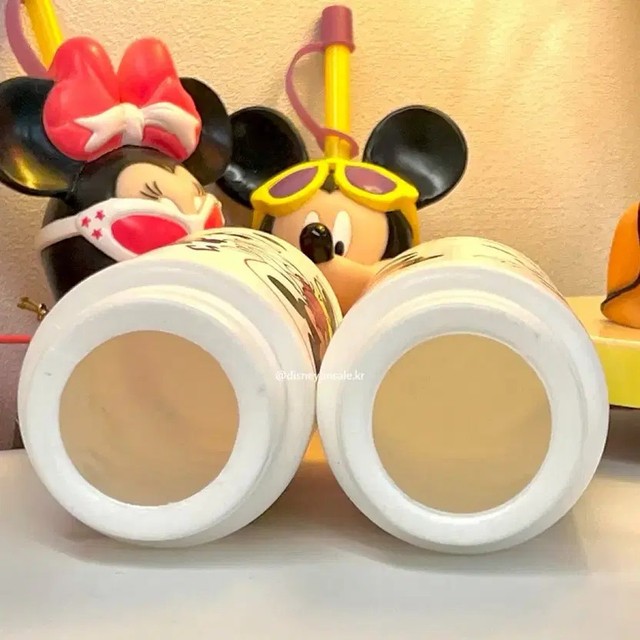 Disney Mickey & Minnie Vintage Straw Tumbler Set