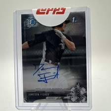 Jameson Fisher 2017 Bowman Chrome Prospect Autograph White Sox 🔥