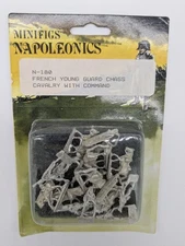 Minifigs Napoleonics N180 French Young Guard Chass Cavalry w/CMD New SHIPS FREE