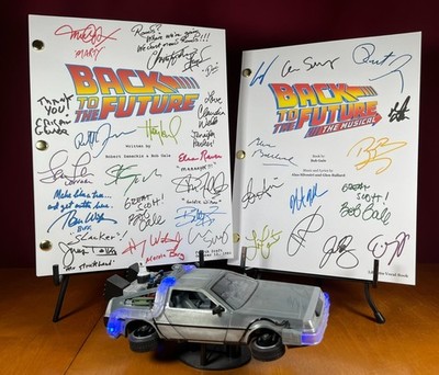 Back to the Future Movie & Musical Scripts Signed- Autograph Reprints- McFly
