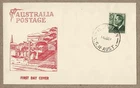 Australia 1951 KNIGHT 3d KGVI FDC Cover Unsealed Unaddressed