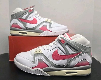 Nike Air Tech Challenge II White Racer Pink Grey Men's 14 FZ9033-100 NewNoLid 