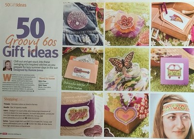 Kreuzstichkarte - 50 Groovy 60er Geschenkideen