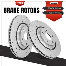 328mm Front DRILLED Brake Rotors for Toyota H...