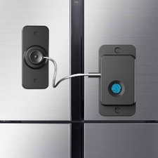 Fingerprint Fridge Lock, Refrigerator Lock with Fingerprint, for Fridge, Cabi...