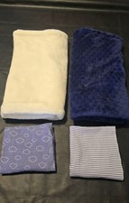 4 Baby Boy Gently Used Blankets