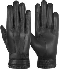 Winter Leather Gloves Men  Sheepskin Touchscreen Cold Weather  UK USA EU AUS CA