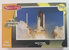Melissa  Doug 200 Piece Space Shuttle Puzzle Nasa USA Children's Educational