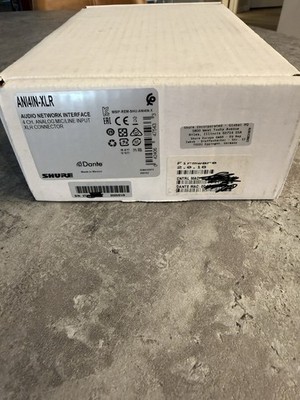 Shure ANI4IN-XLR Dante 4-Channel Audio Network Interface New Open Box