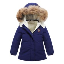 Baby Boy Puffer Jacket 2T Winter Coat Hoodie Fleece Clothes 3T Warmth