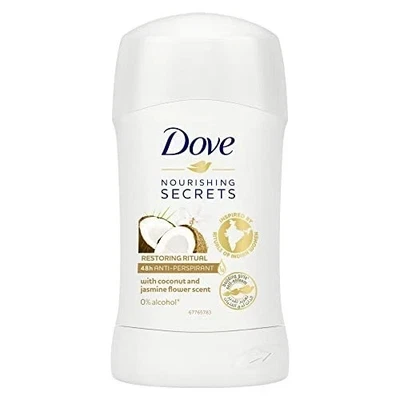 Dove Restoring Ritual Antiperspirant Stick 40ml Coconut Jasmine free shipping - Image 1 of 4