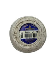 DMC Uncinetto Filo Cordonnet Special Ecrù Articolo 151 N° 20 Gomitolo 20 Grammi