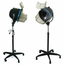 2 PCS Floor Salon Hair Bonnet Dryer Stand Up W/Wheels 1300W Adjustable Hair Dry