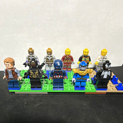 LEGO Marvel Avengers Minifigure Lot of 10 | Captain America Thanos Venom + Misc