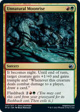1x Unnatural Moonrise MTG Innistrad: Midnight Hunt NM Magic Regular