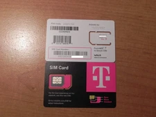 T-MOBILE Triple SIM R15 "3 in 1" MINI + MICRO + NANO 5G LTE • USE BY Jan 2028