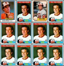 1981 Steve Stone (15) Card Lot - LAST CHANCE – DON’T MISS OUT!