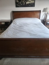Mahogany Sleigh Bed King Size, Solid, Lovely Bed
