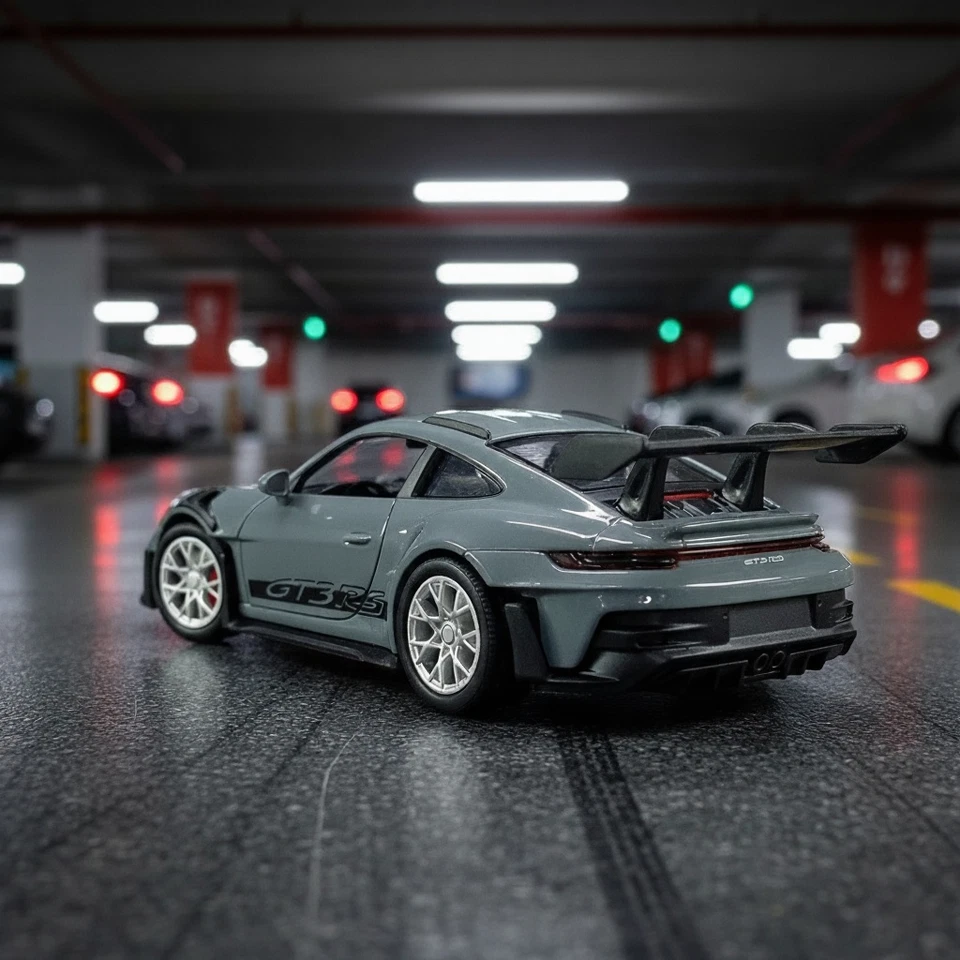 1: 36 保时捷 911 GT3 RS 压铸模型汽车 – 后拉开门玩具车 — 第 4/4 张图片