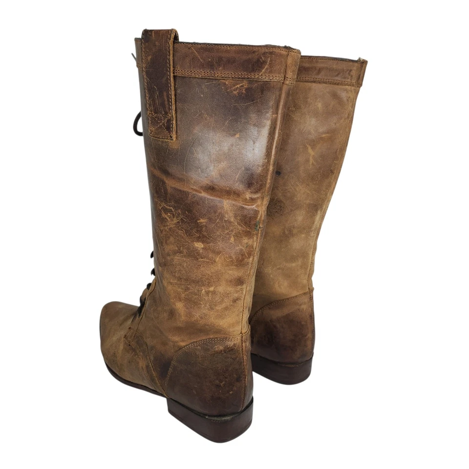 Botas de Colección Seychelles Mujer 8.5 Años 90 Vaquera Combate Punta Punta Marrón Con Cordones Foto 4 de 4