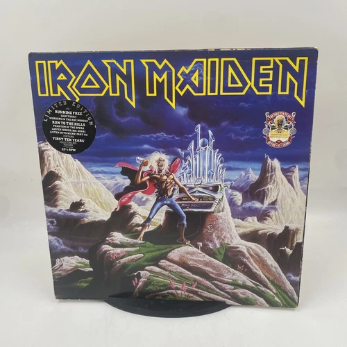 Iron Maiden - Running Free • Run To The Hills 1990 UK 2x Vinyl LP IRN 7  VG/VG+