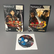 Onimusha 1 2 3 PS2 Lot Sony PlayStation 2 PS2 Games 2 & 3 With Manuals And Case
