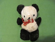 Vintage Panda Bear Plush Stuffed Animal 8"