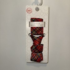 Wonder Nation 2 Piece Zip Tie  Pocket Sqare Plaid